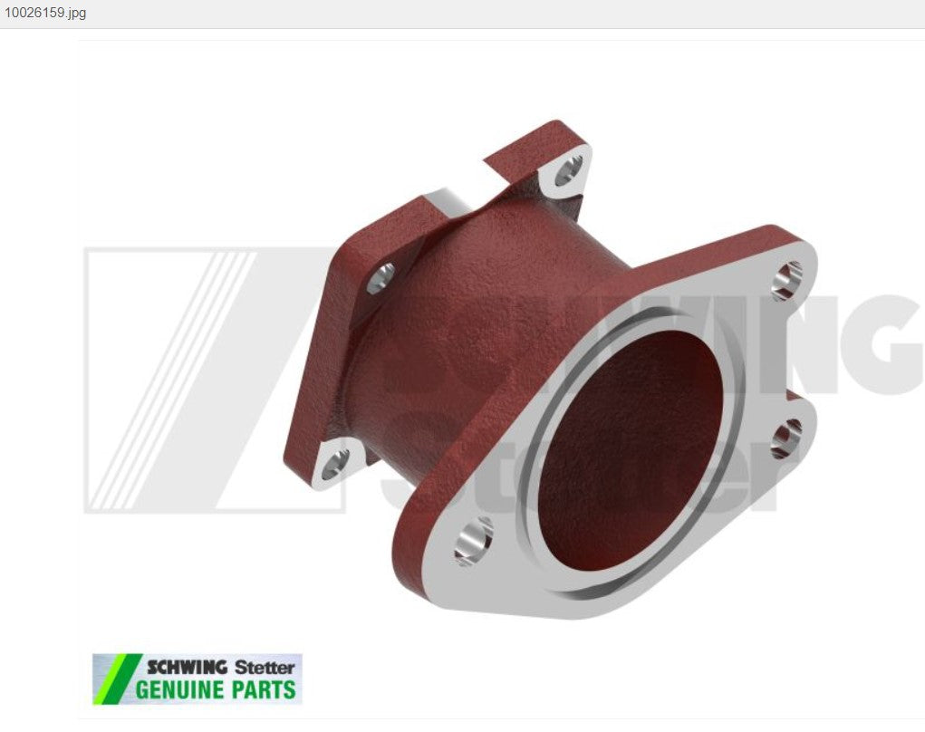 Connecting bend DN180